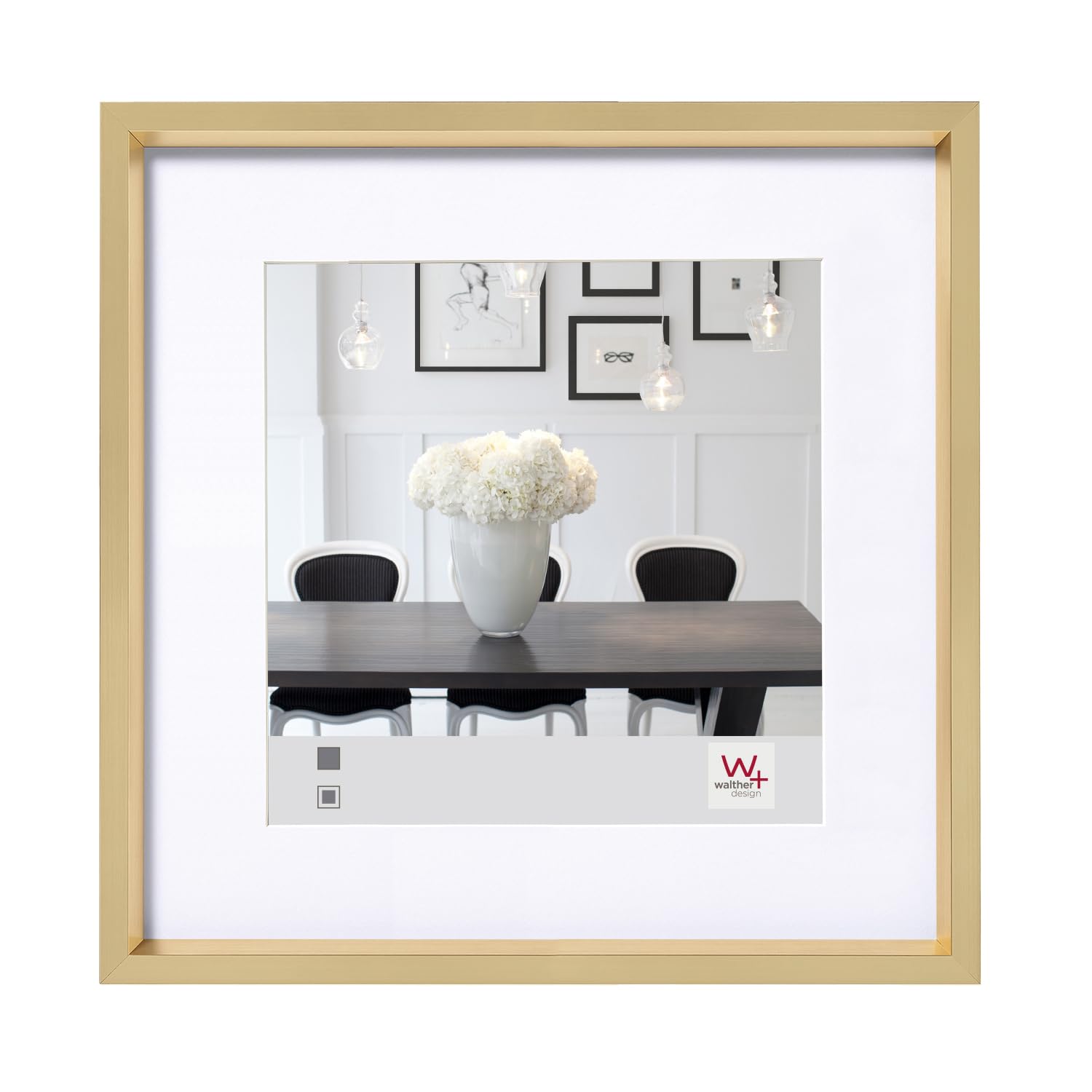 Walther Design ES824B cadre photo noir 18x24 cm acier