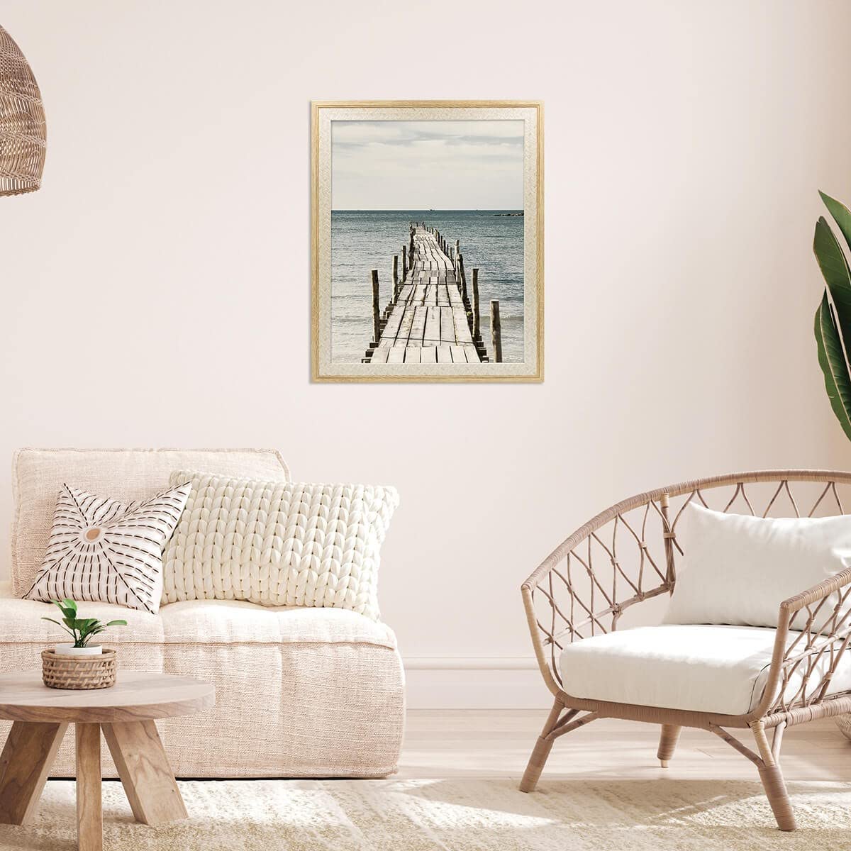 Ceanothe Palma cadre photo cannage brut 40x50 cm