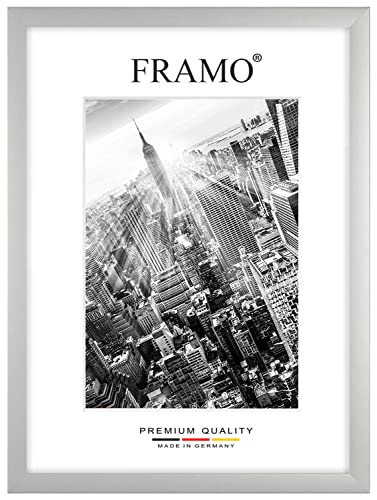 FRAMO 35mm cadre photo bois 53x73 cm argent mat