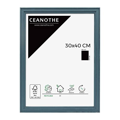 Ceanothe Brio Belle-ILE cadre photo 30x40 cm bleu patiné