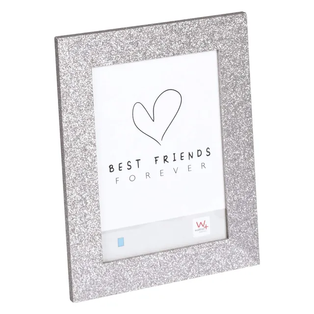 walther design Twinkle IT015S cadre photo 10x15 cm argenté scintillant