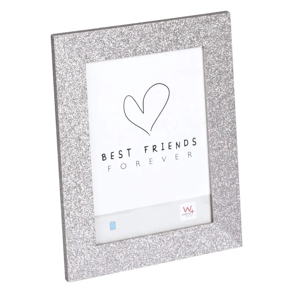 walther design Twinkle IT015S cadre photo 10x15 cm argenté scintillant