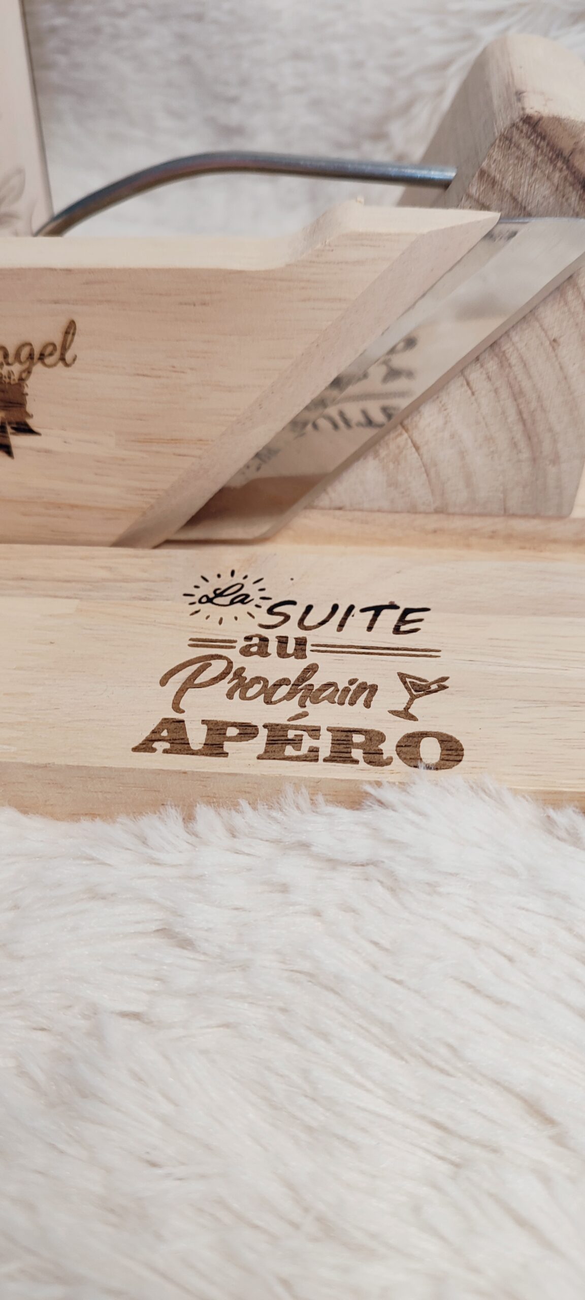 Creat’Angel trancheuse charcuterie fromage bois 28 cm