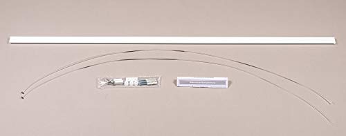 walther design rail tableau blanc 1 m aluminium avec crochets