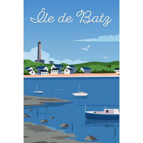 Ceanothe Art de nos régions Île de Batz tableau toile 30x45 cm Bretagne