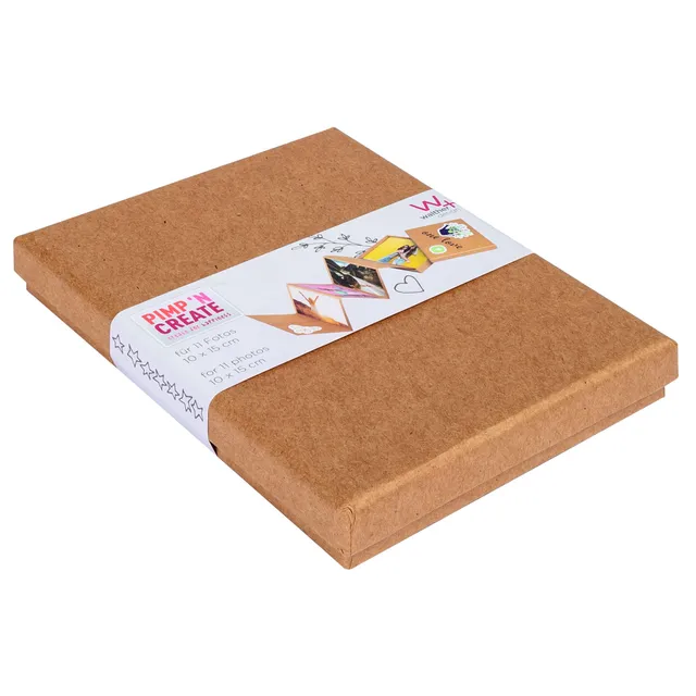 walther design Pimp and Create FB-098-P boite photo marron 10x15 cm kraft