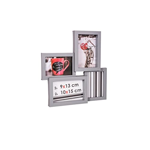 Ceanothe Détroit 34432 cadre photo multi-vues gris 10x15 cm