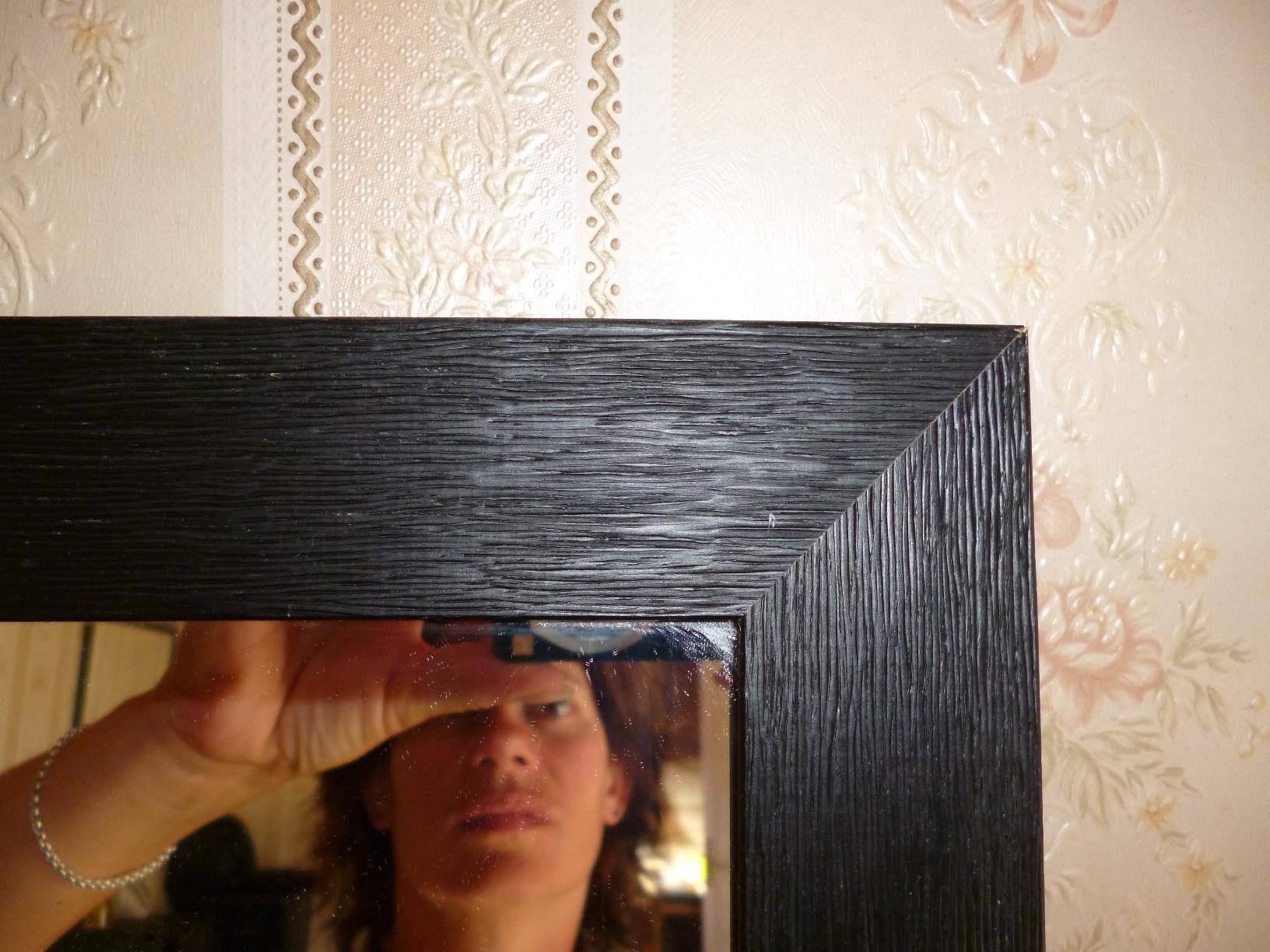 Ceanothe Karma 22529 miroir noir 40x50 cm bois massif