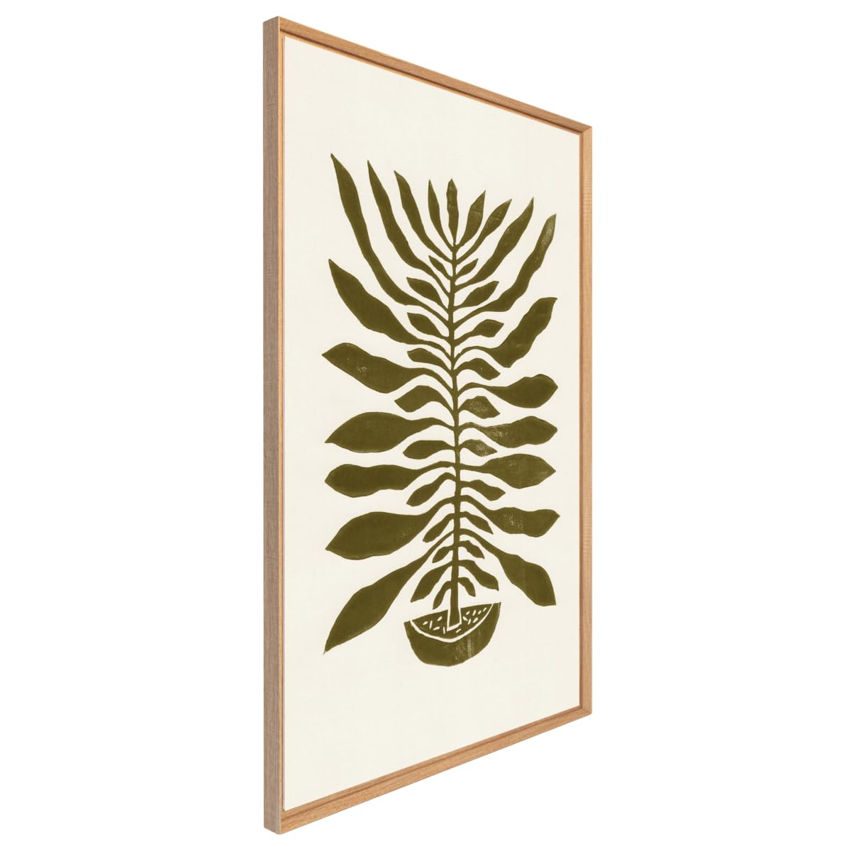 Ceanothe Feuille Verte tableau encadré 65x97 cm mat