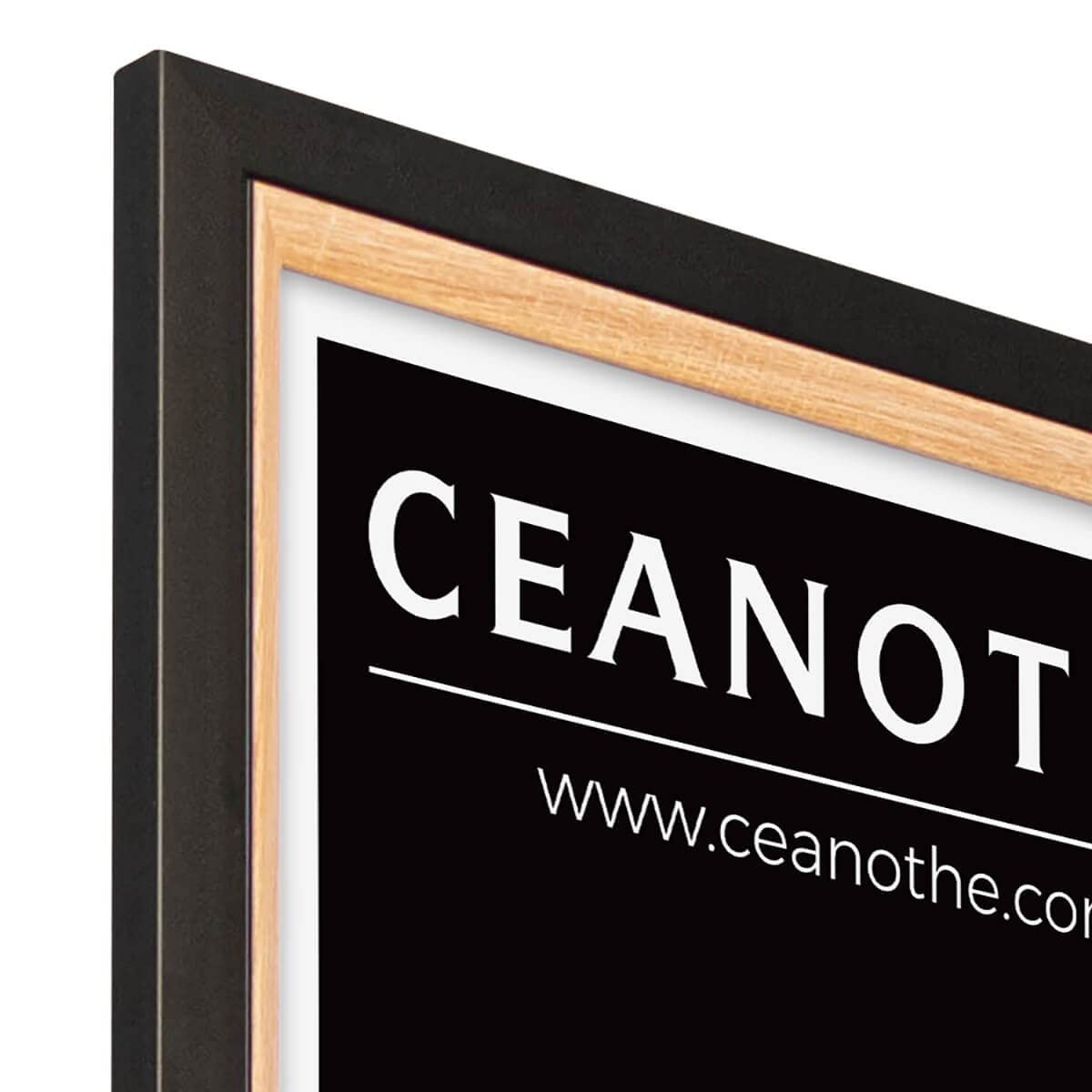 Ceanothe Actual 50x70 cadre photo noir et bois poster