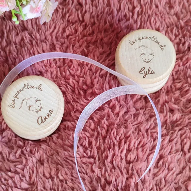 Creat'Angel boîte à quenottes bois prénom