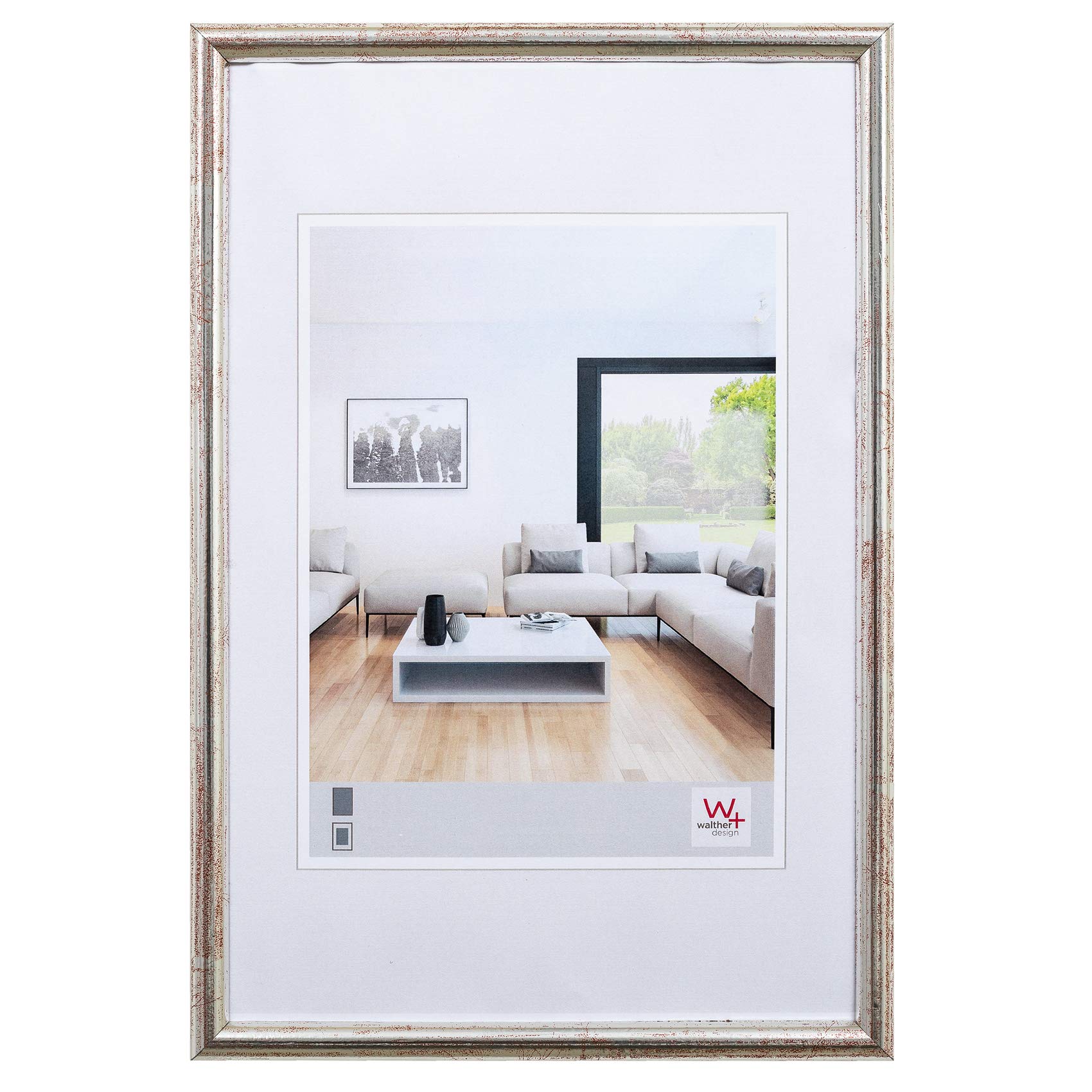 walther design Bozen HZ015V cadre bois 10x15 blanc polaire