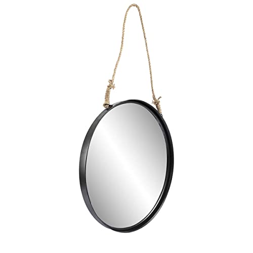 Ceanothe Brio Miroir Hublot Industriel Noir 50 cm