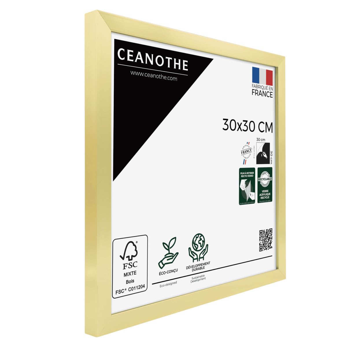Ceanothe Precious cadre photo 30x30 cm doré incassable