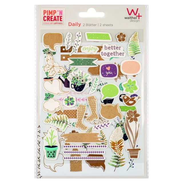 walther design DailyPimp Create ST7000 stickers bébé quotidien 2 feuilles