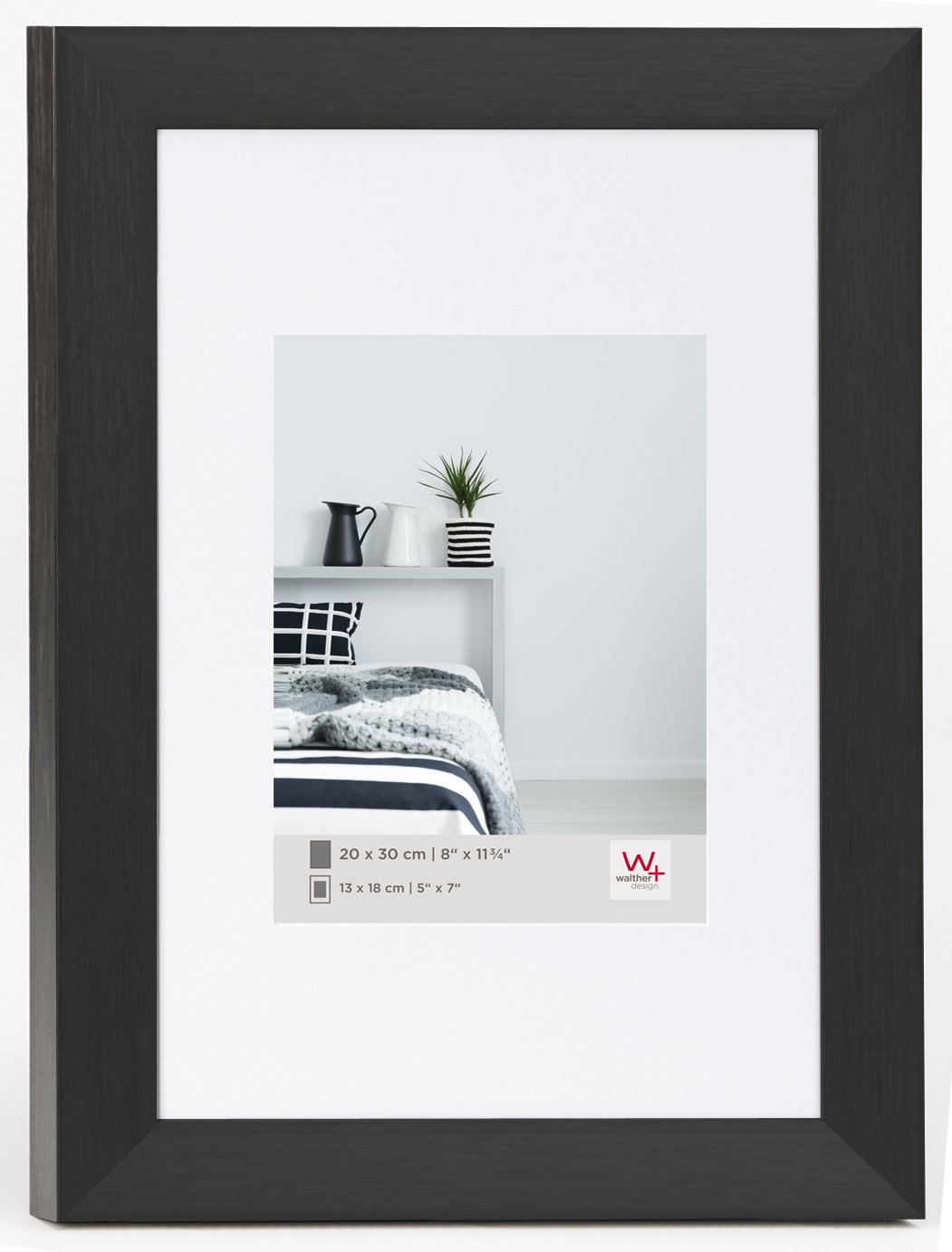 Walther Design Aluline AL040S cadre photo 30x40 cm argent aluminium