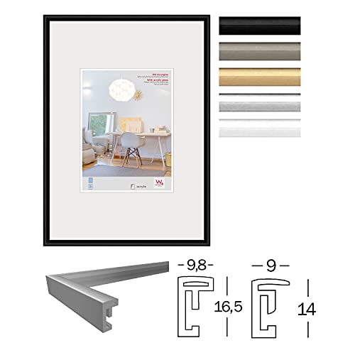 Walther New Lifestyle KVX040S cadre photo argenté 30x40 cm