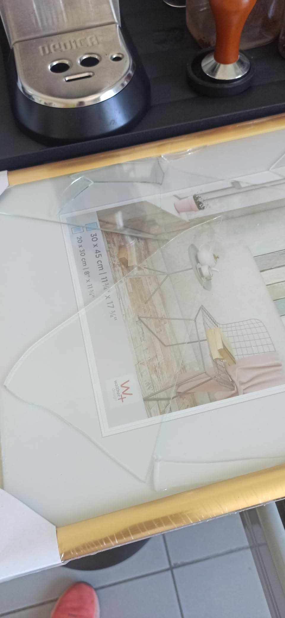 walther design Trendstyle KP520D cadre photo 15x20 cm acier mat