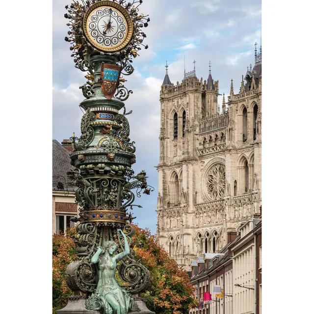 Ceanothe Art de nos régions Horloge Dewailly Amiens tableau toile 65x97 cm
