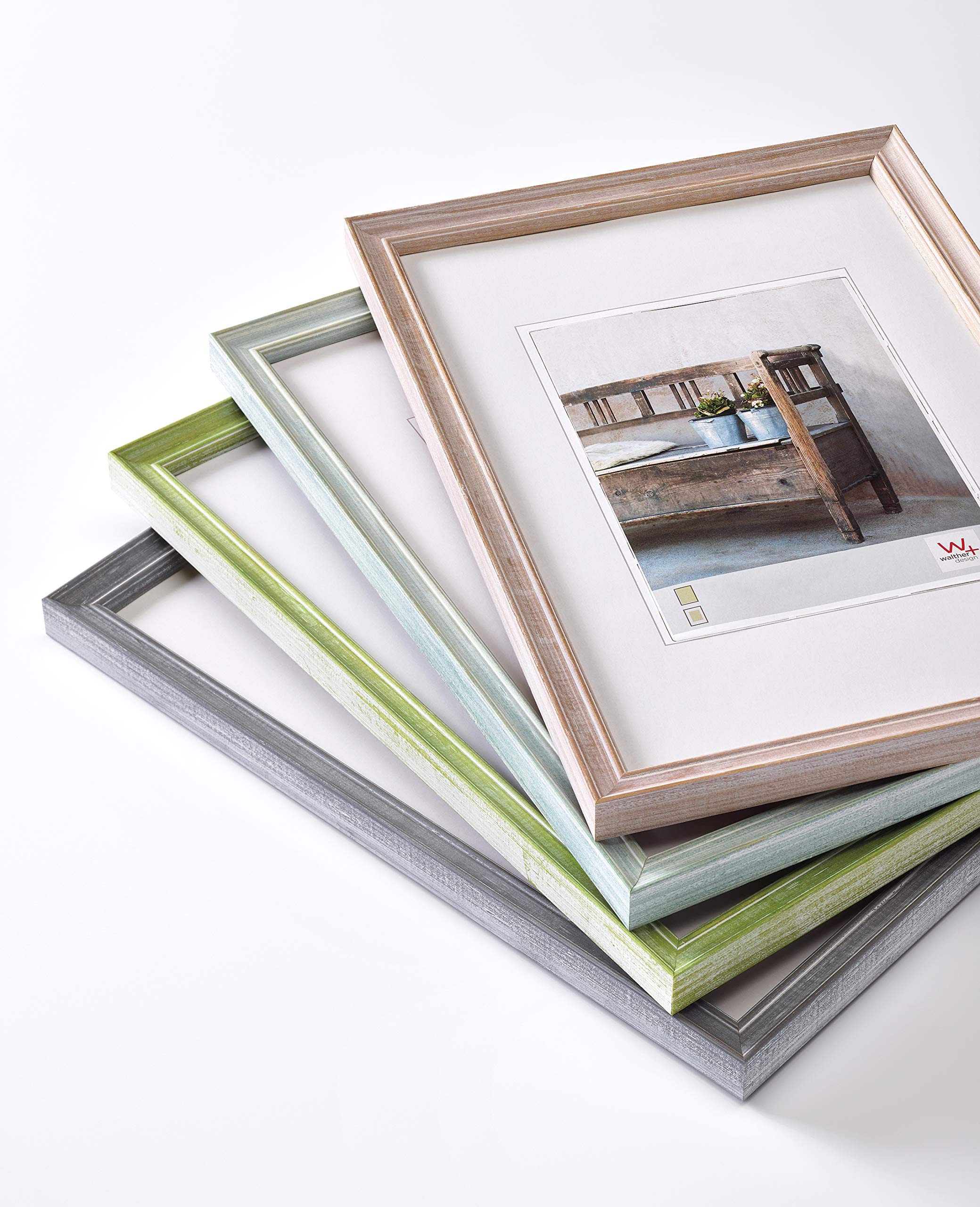 walther design Bench ND824P cadre photo 18x24 cm marron