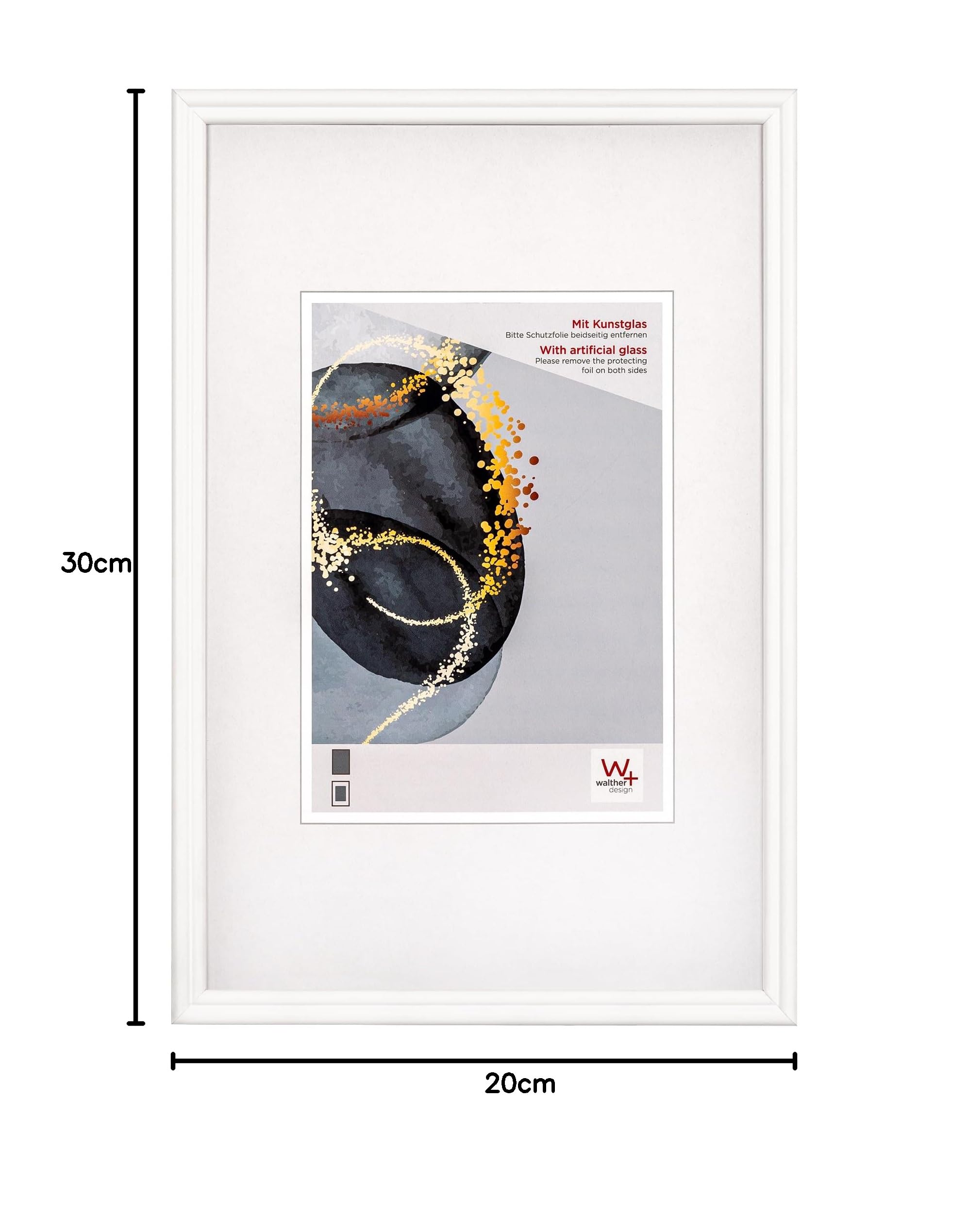 walther design Select HSX030W cadre photo bois blanc 20x30 cm