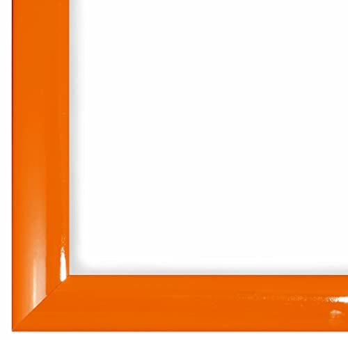FRAMO N121 cadre photo bois orange brillant 40x70 cm