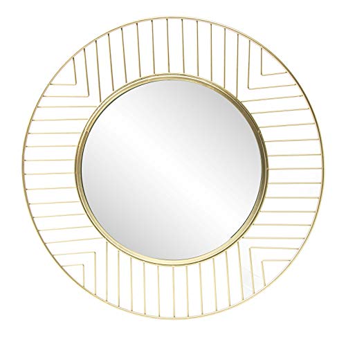 Brio Allure miroir rond 45 cm métal doré