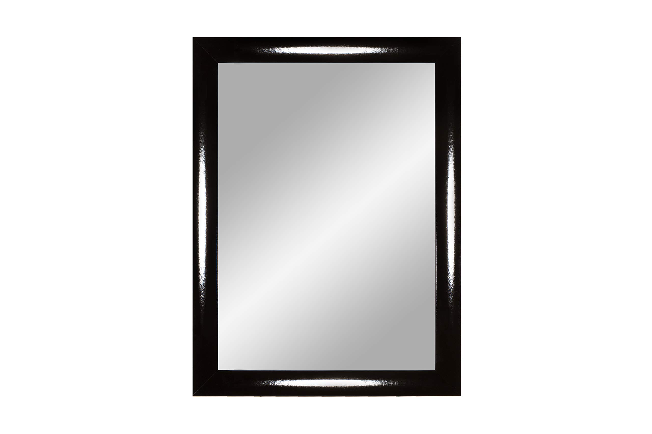 Framo Trend 35 miroir mural 30x35 cm noir brillant