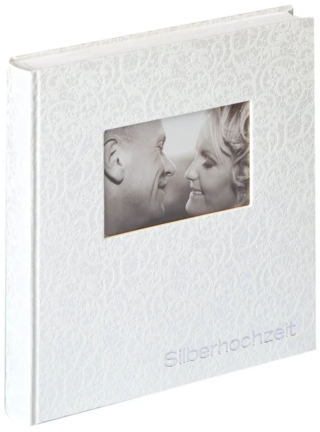 Walther Design Music US-107 album mariage argent 28x30,5 cm blanc