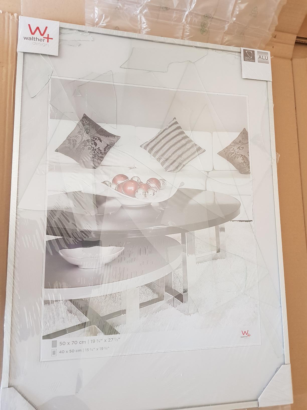 walther design Chair AJ040B cadre photo noir 30 x 40 cm aluminium