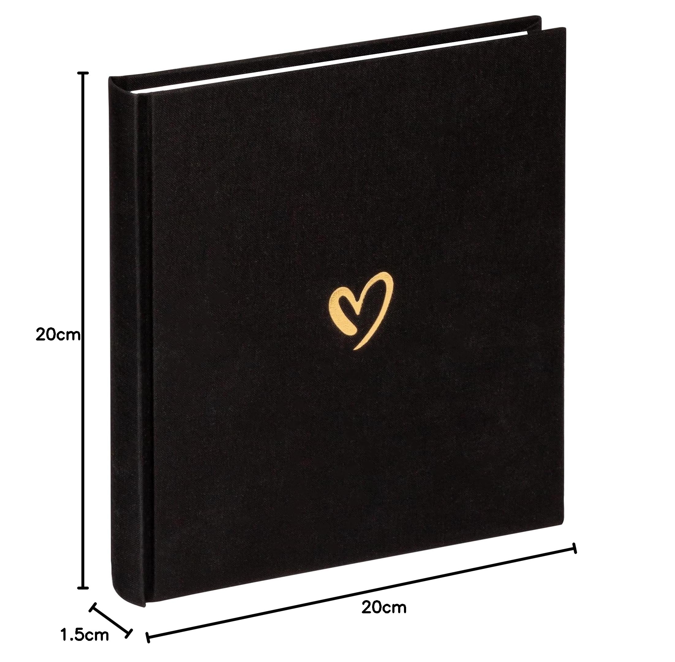 walther design Emotion FA-189-B album photo noir 20x20 cm