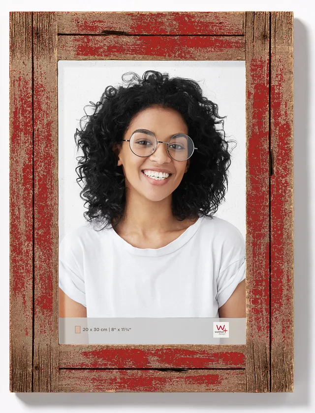 walther design Dupla YA040R cadre photo rouge 30x40 cm