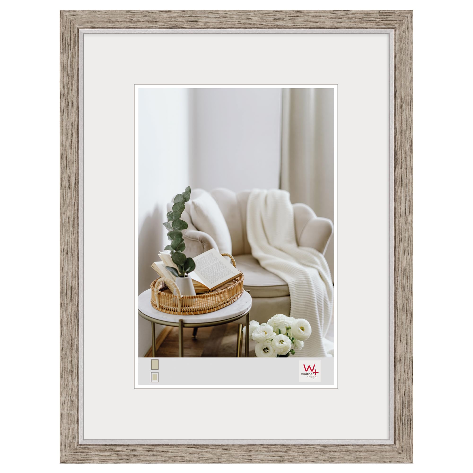 walther design Hygge NC050E cadre photo 40x50 cm chêne