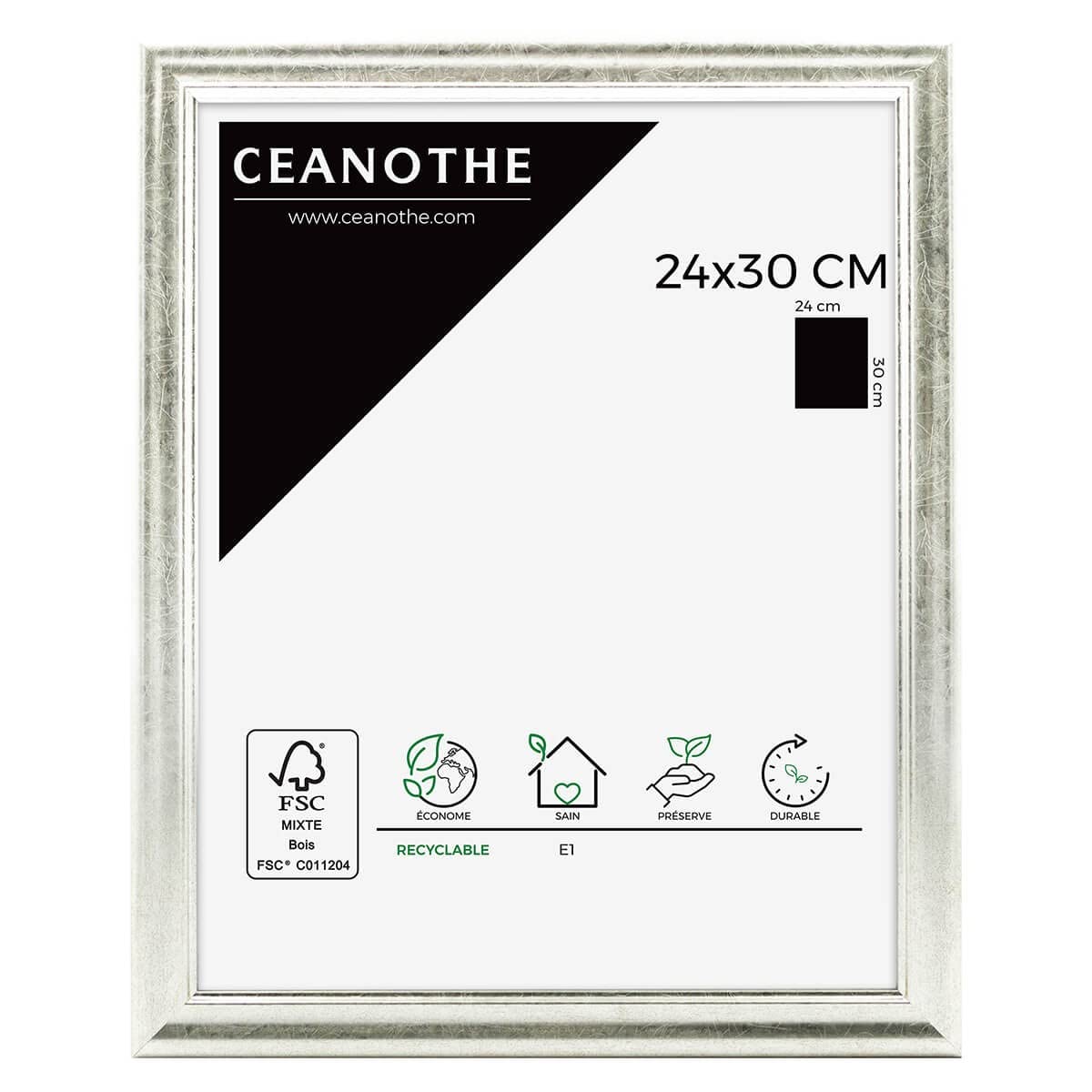 Ceanothe Circée cadre photo doré 50x70 cm