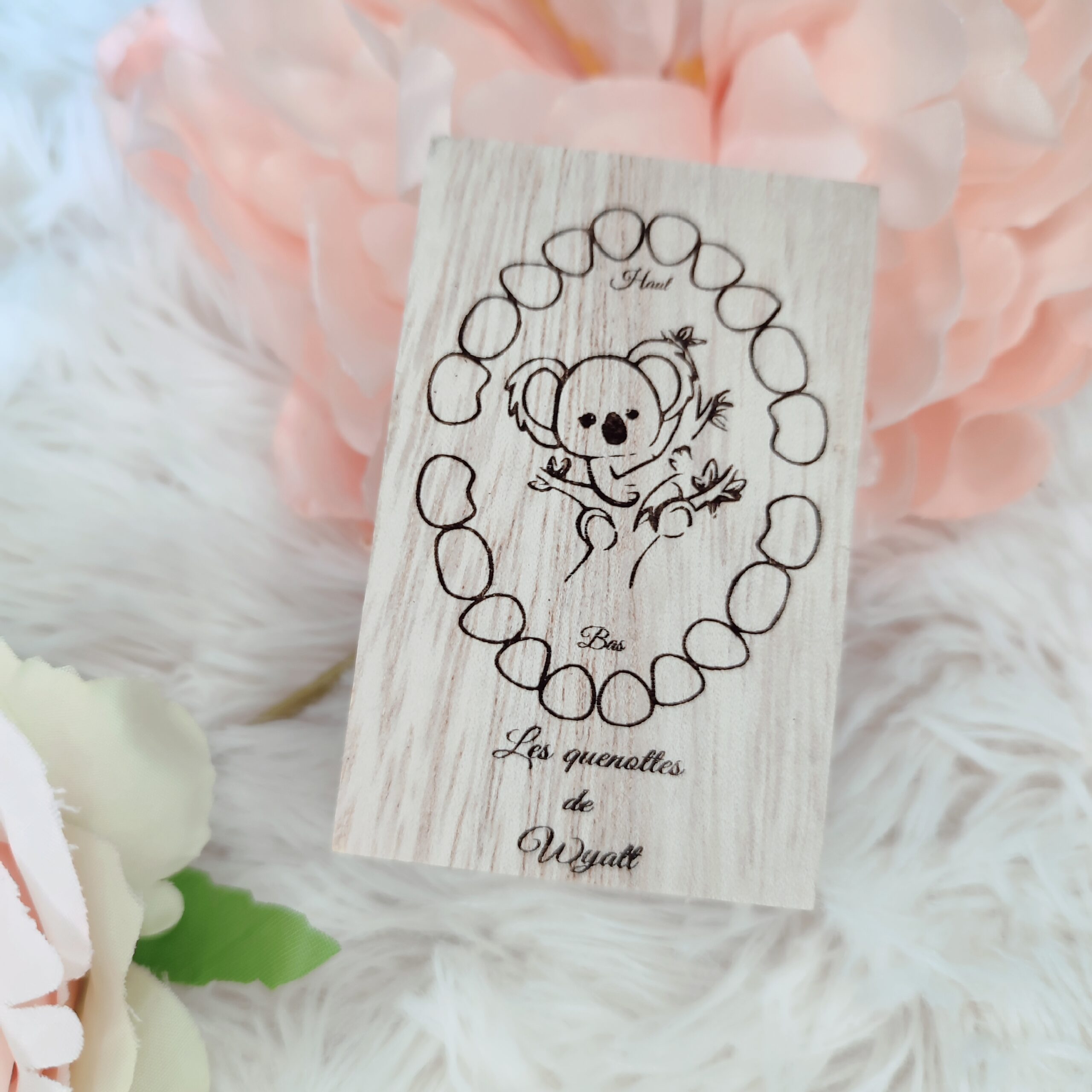 Creat’Angel boîte à quenottes à colorier bois 5x9 cm