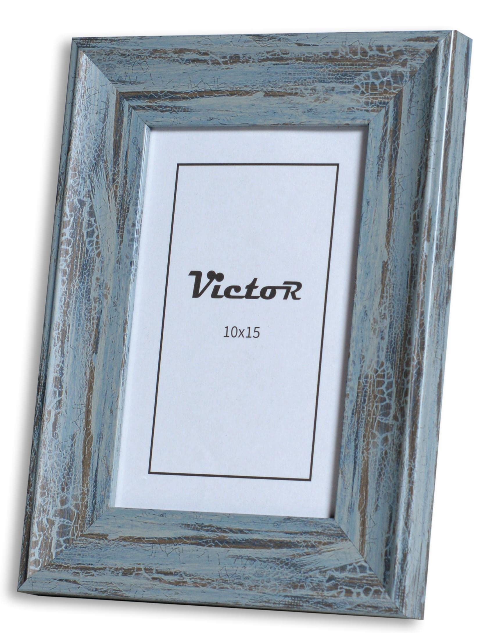 Victor Vincent cadre photo gris bleu 10x15 cm vintage