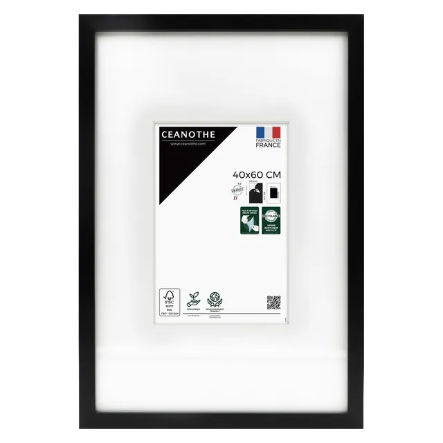Ceanothe Wild cadre photo 40x60 cm noir passe-partout 20x30