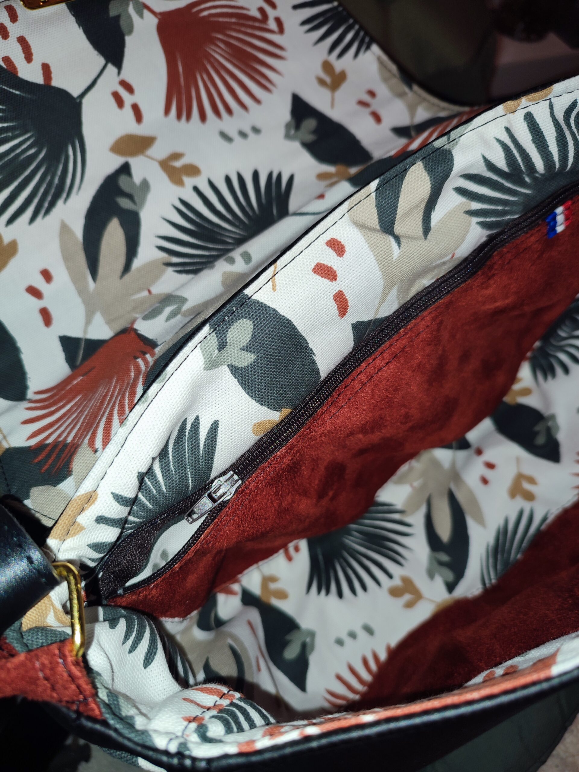 Creat’Angel sac Katia XL simili orange bandoulière