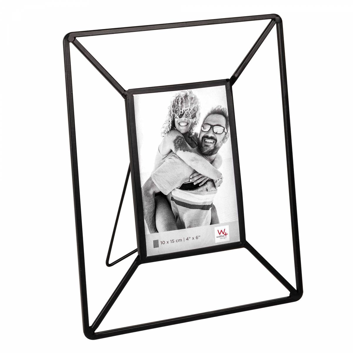 walther design FN015B cadre photo métal noir 20,7x26 cm