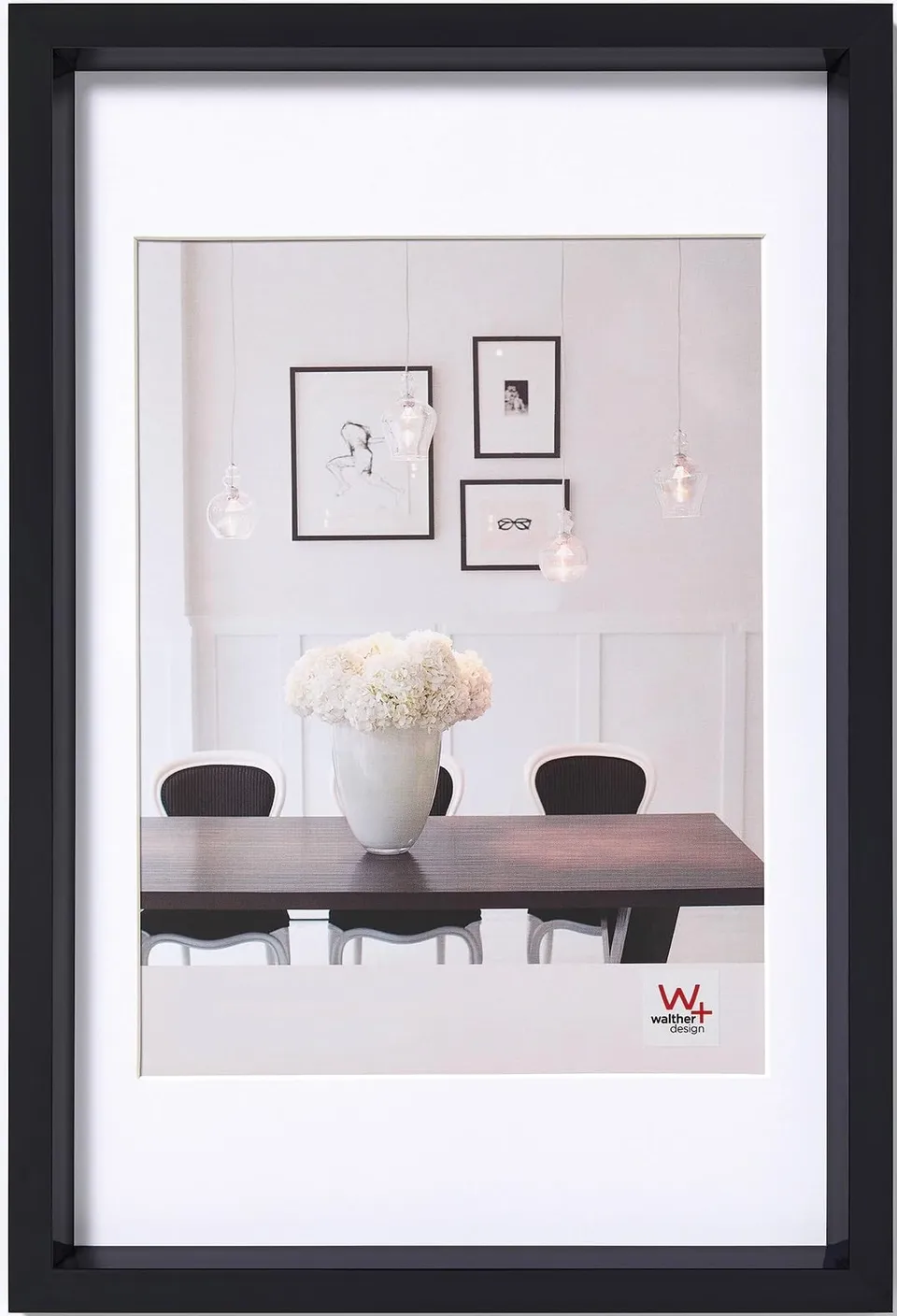 Walther Design ES824B cadre photo noir 18x24 cm acier