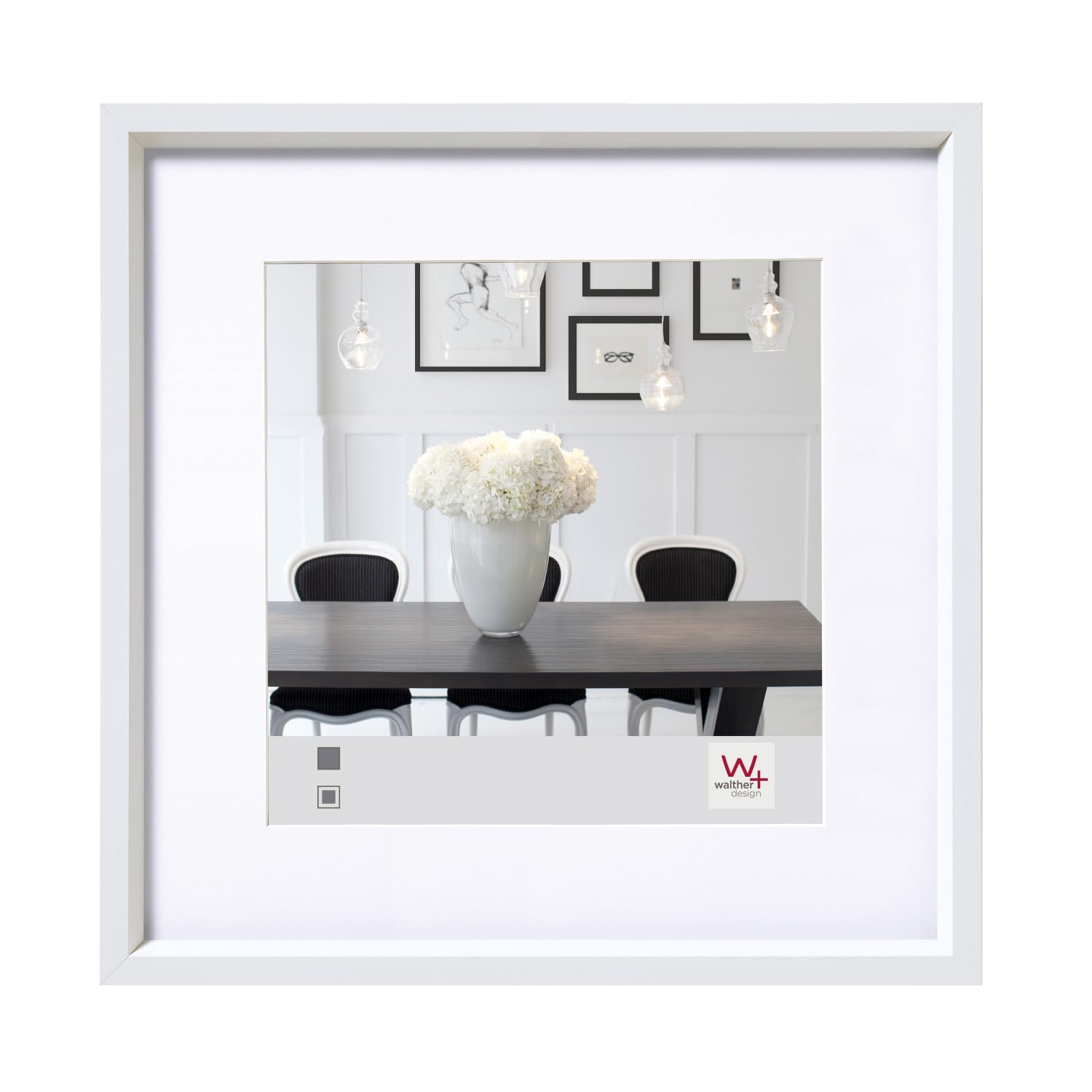 Walther Design ES824B cadre photo noir 18x24 cm acier