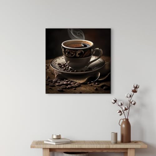 Ceanothe graines de café tableau toile 30x30 cm mat