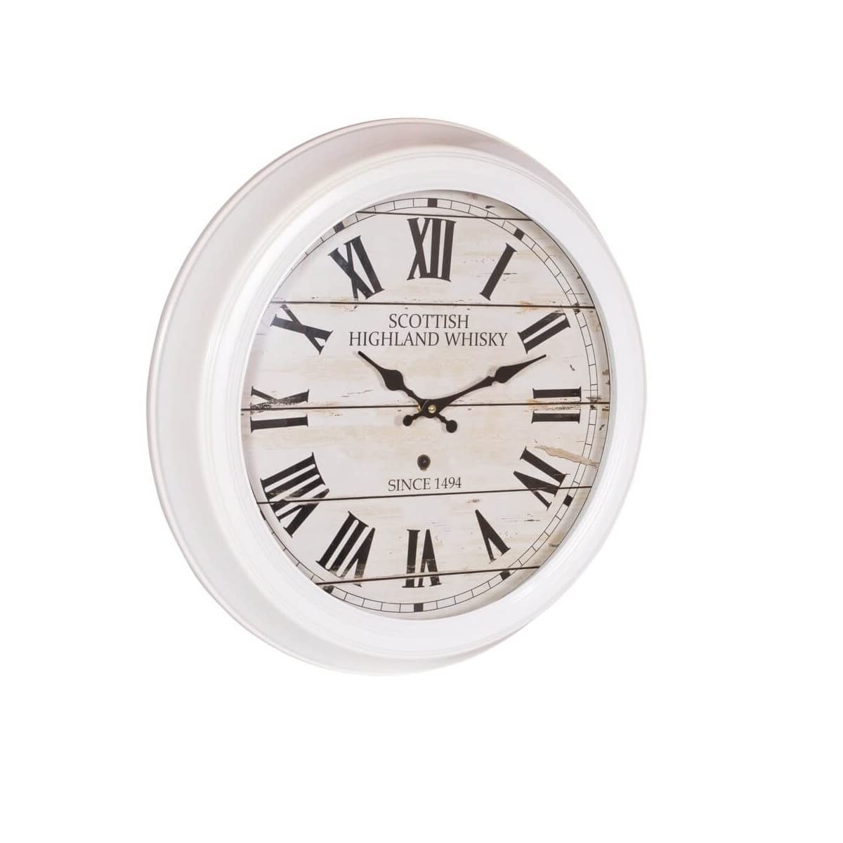 Ceanothe 17015 Scottish horloge murale 47 cm blanc