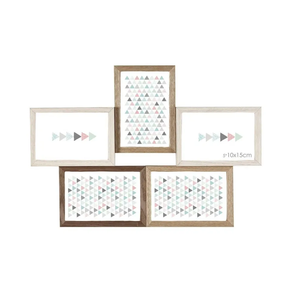 Ceanothe Scandi 34545 cadre photo multi 5 vues bois naturel