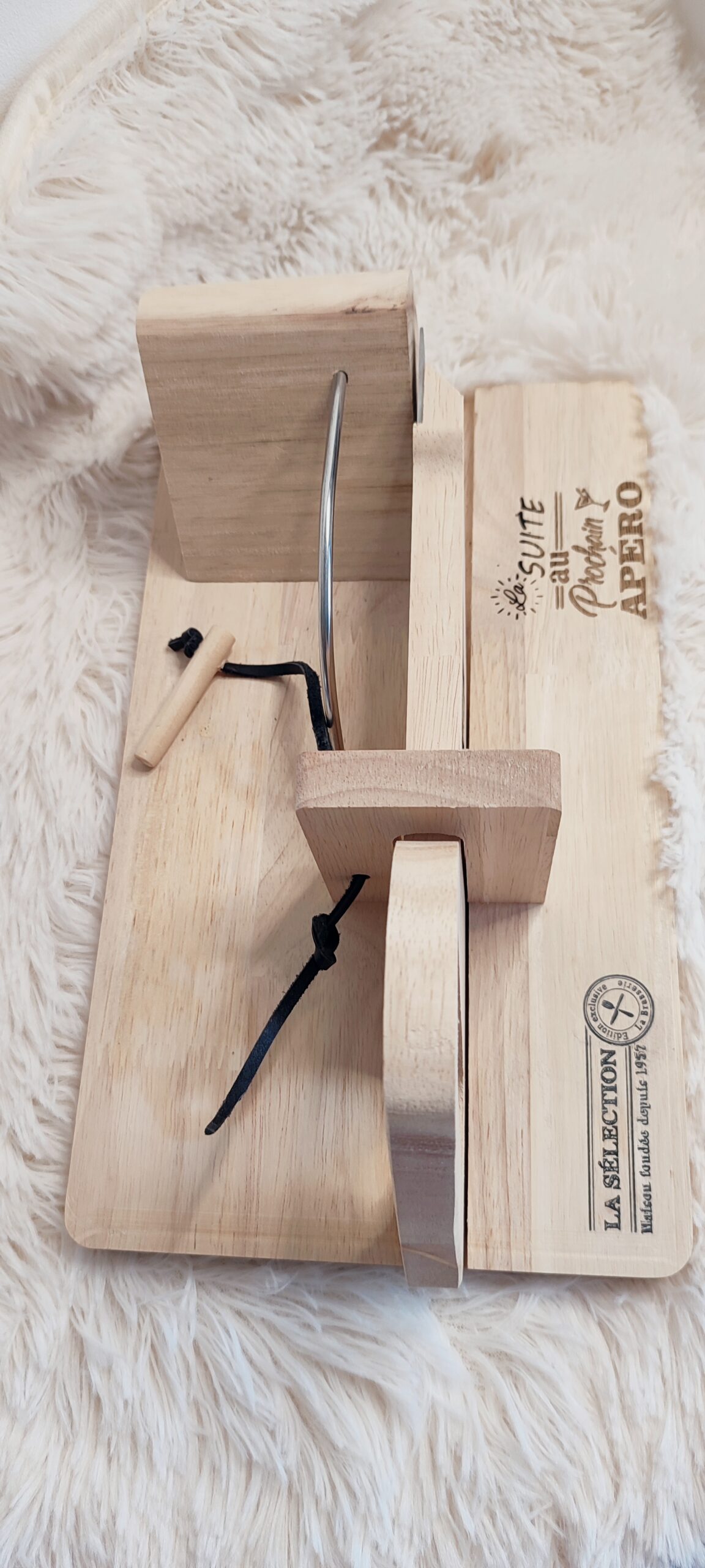 Creat’Angel trancheuse charcuterie fromage bois 28 cm