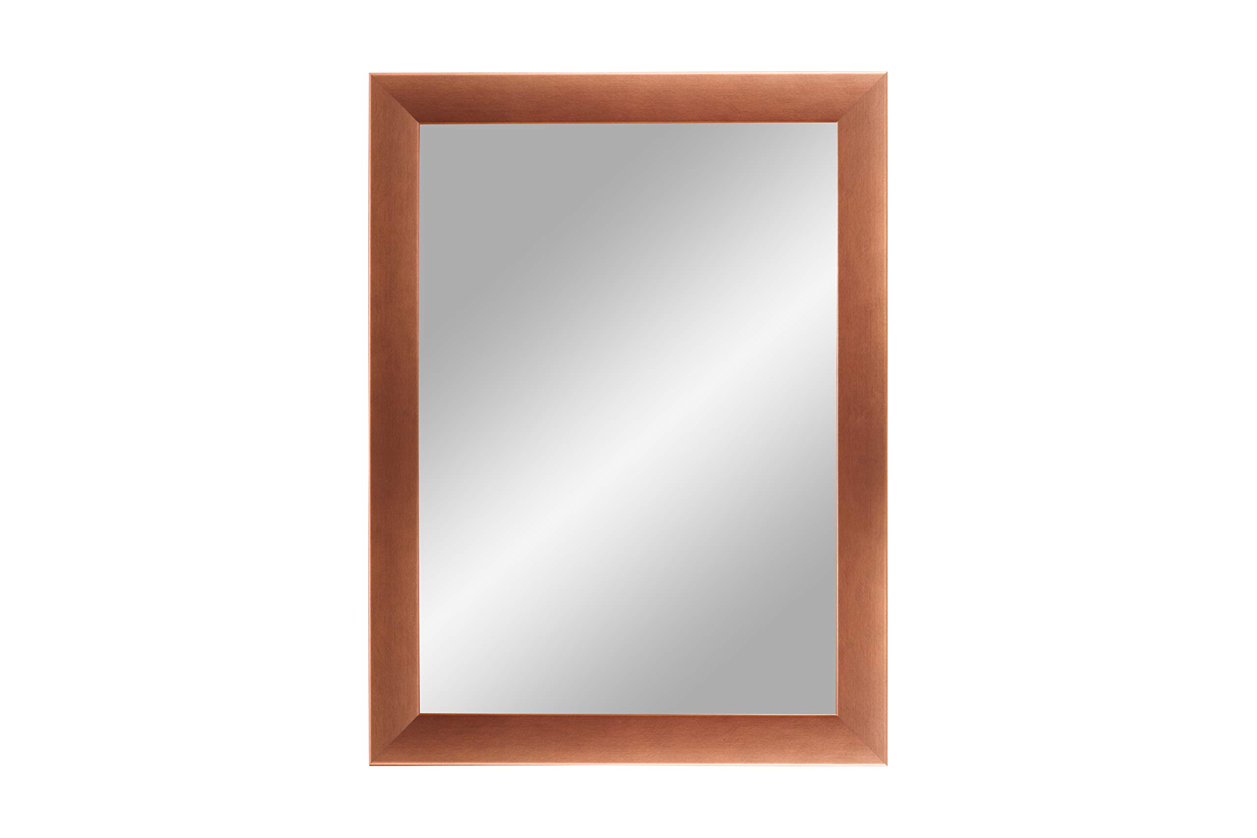 FRAMO Trend 35 miroir mural cuivre 30x30 cm cadre bois