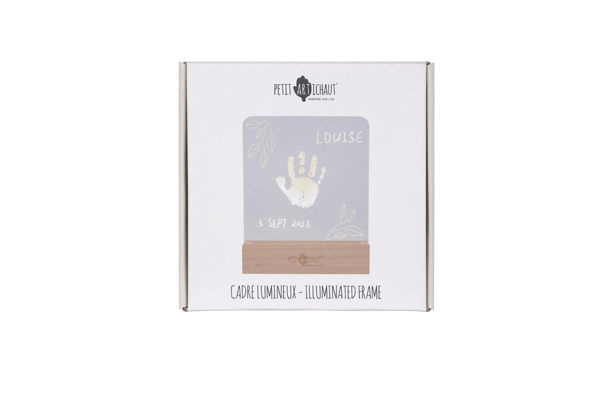 Petit Artichaut Olive Tree cadre lumineux olivier bois