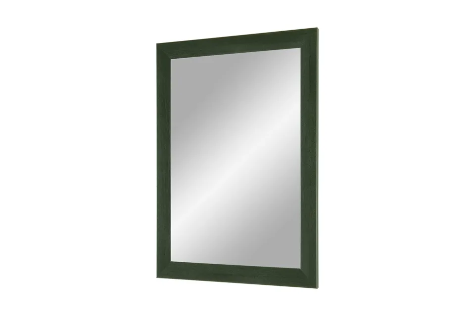 FRAMO Trend 35 miroir mural 30 x 30 cm vert cadre bois