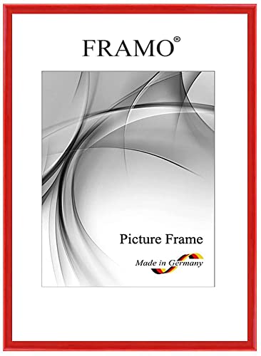 FRAMO N123 cadre photo bois rouge brillant 50x65 cm