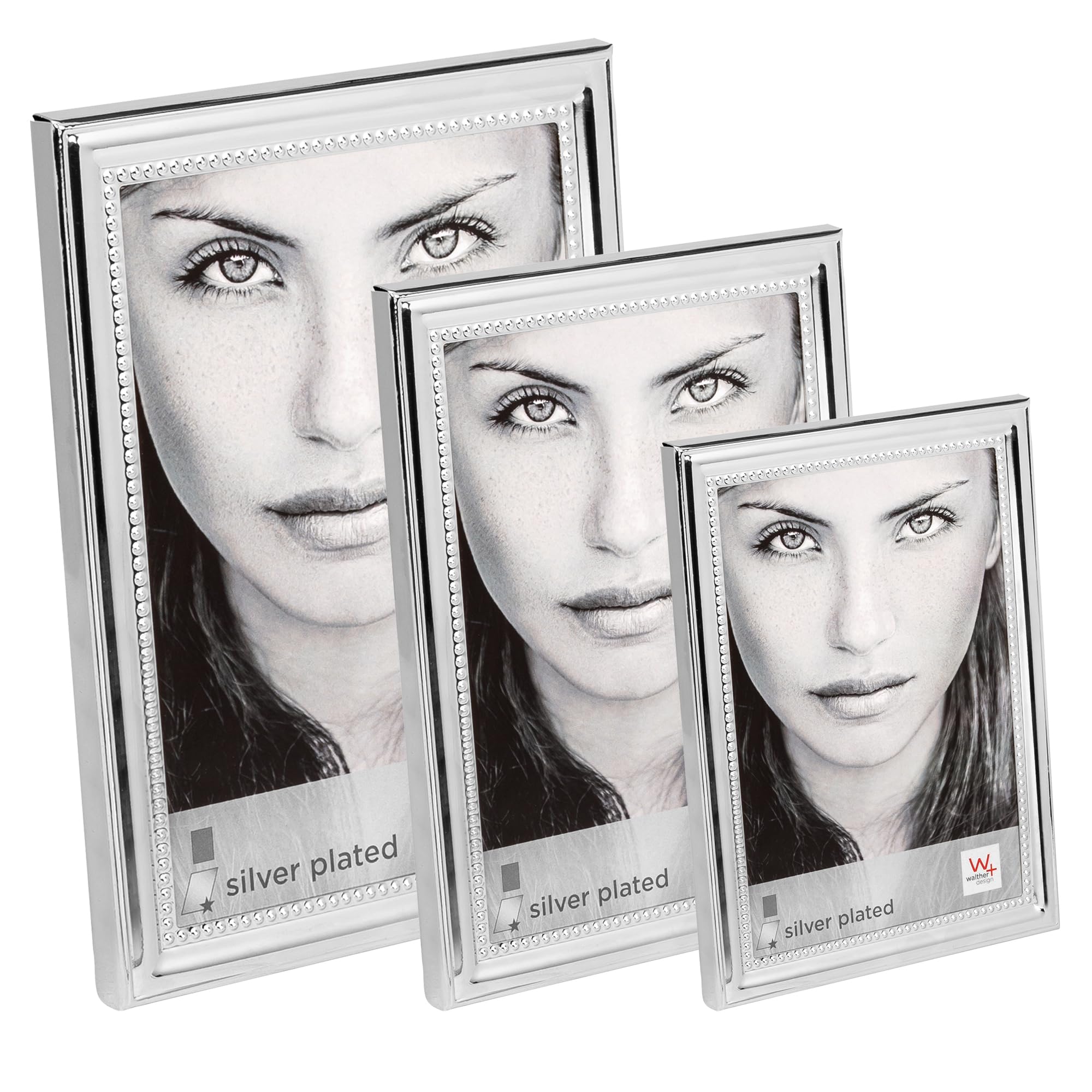 walther design Elodie BM318S cadre photo argenté 13x18 cm